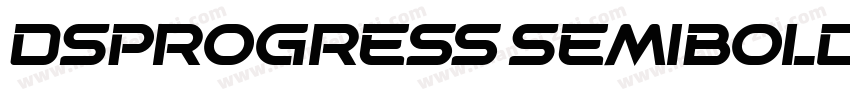 DSProgress SemiBold字体转换